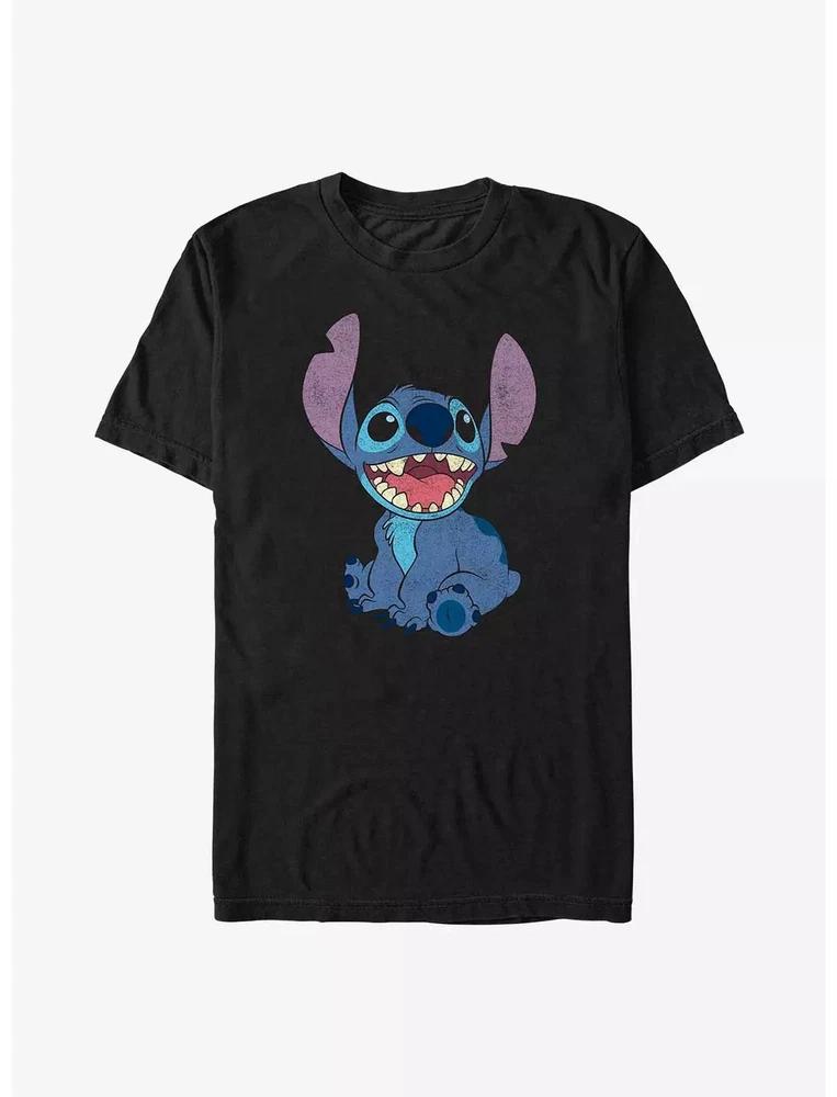 Lilo Stitch Basic Happy Stitch T Shirt Size S 4XL Gift For Friends