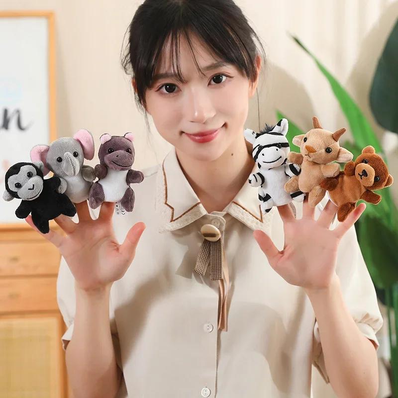 36 Styles Animal Finger Puppet Plush Toy Role Play Tell Story Cloth Doll Baby Educational Toys Children Kids Great Birthday Gift