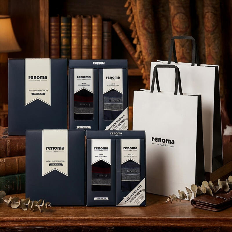 RENOMA Premium Antibacterial Suit Socks 2-Pair Set