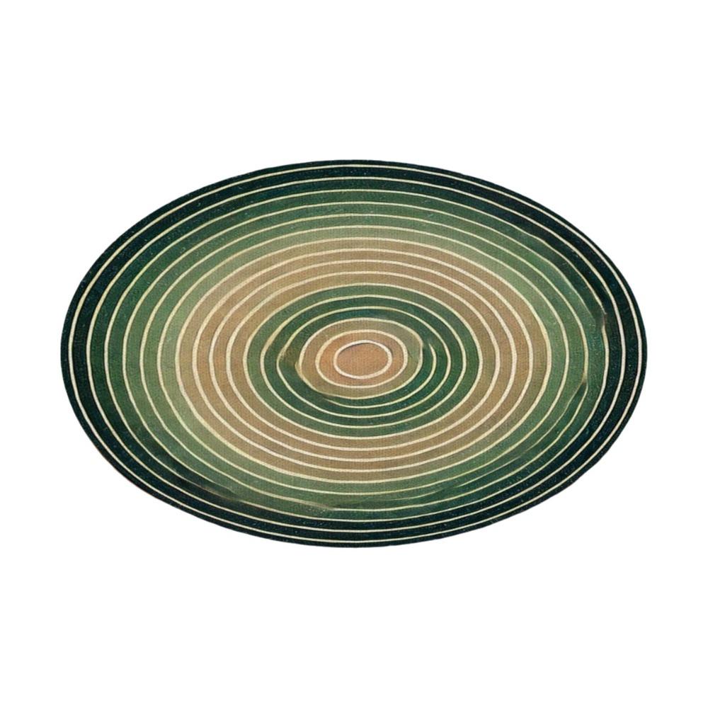 6PCS Heat Insulation Round Placemat Non-slip Dining Mat Washable Flower Linen Table Mat Dining Room Style C