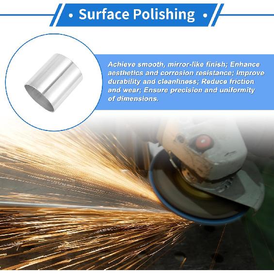 89mm/3.5"OD Straight 6061 Aluminum Alloy Tube Intercooler Surface Polishing Air Intake Connection Hose Double Flat Head 100mm 3.9"(L) 1mm 0.04"(T)