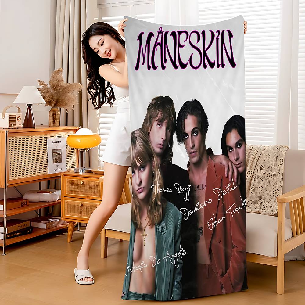 M-Maneskin D-Damiano David Band Big Microfiber Beach Towels Quick Dry Towel Sand Beach Towels Pool Towel For Travel Pool Yoga