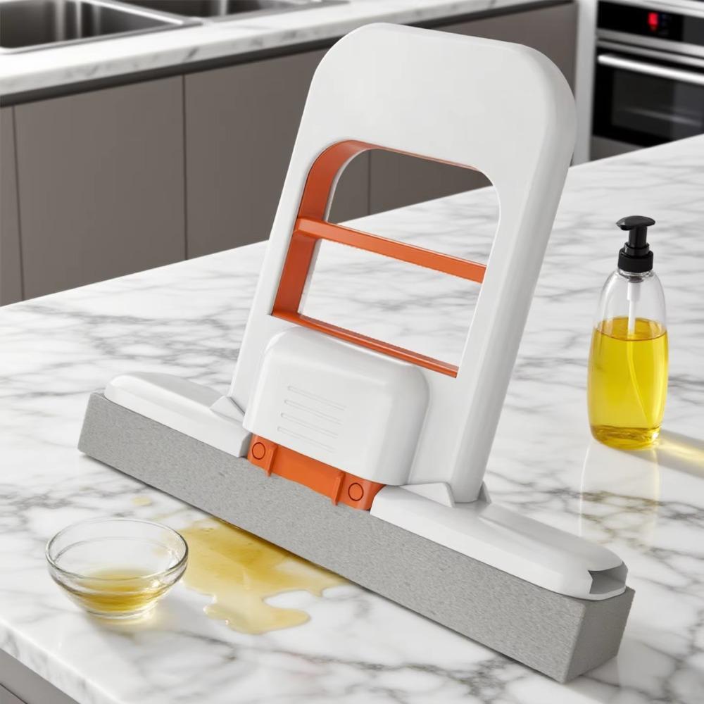 Portable Mini Desktop Mop Lightweight Sponge Head Mop Easy Storage Cleaning Mop Office