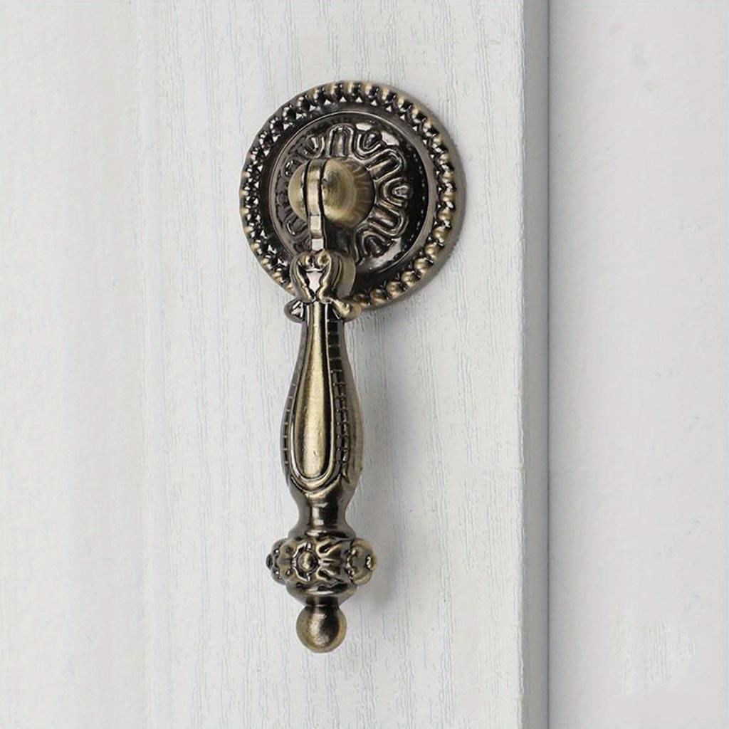 2pcs Vintage Single Hole Zinc Alloy Cabinet Door Handle, Drawer, Clothing Cabinet Handle