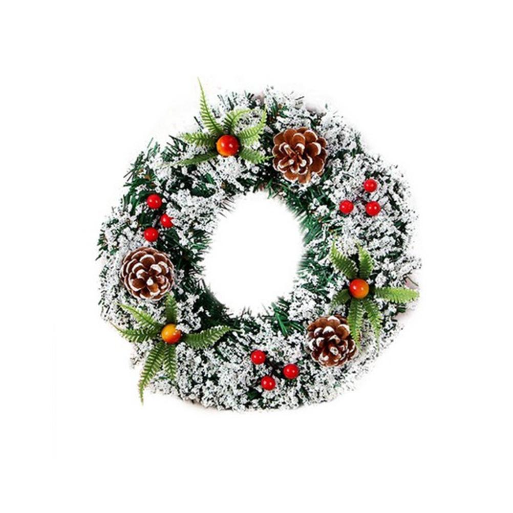 

30 см искусственный рождественский венок рождественская гирлянда для вашей входной двери свадебная церемония серый/чёрный