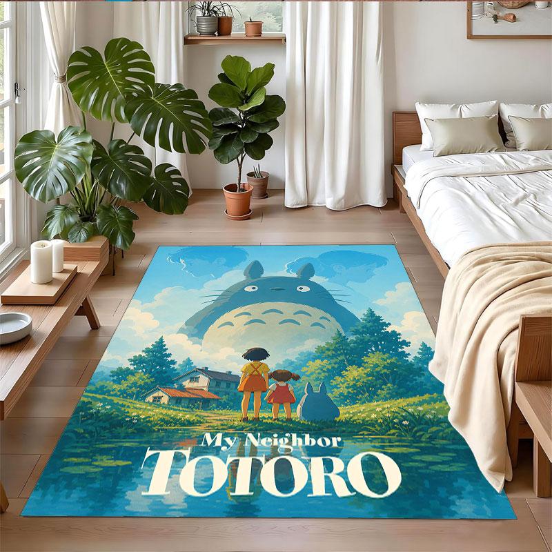 Crystal Velvet Rug Soft Non Slip Indoor Floor Mat Home DecorMy Neighbor Totoro