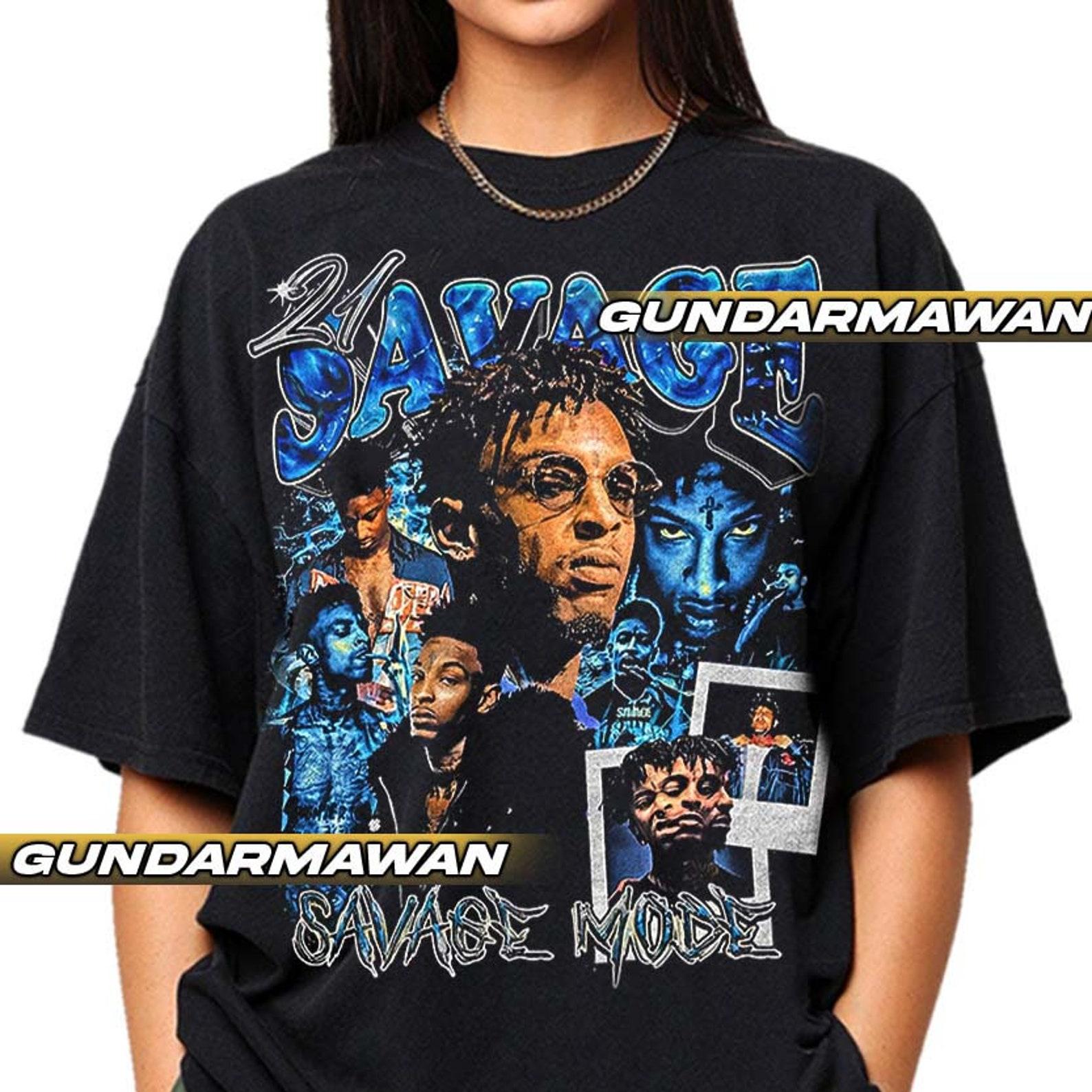 21 Savage Unisex Softstyle T-Shirt, Gift For Women and Man Unisex T-Shirt, Vintage Hip Hop Tshirt, Savage Mode Tee | Timnas FD S