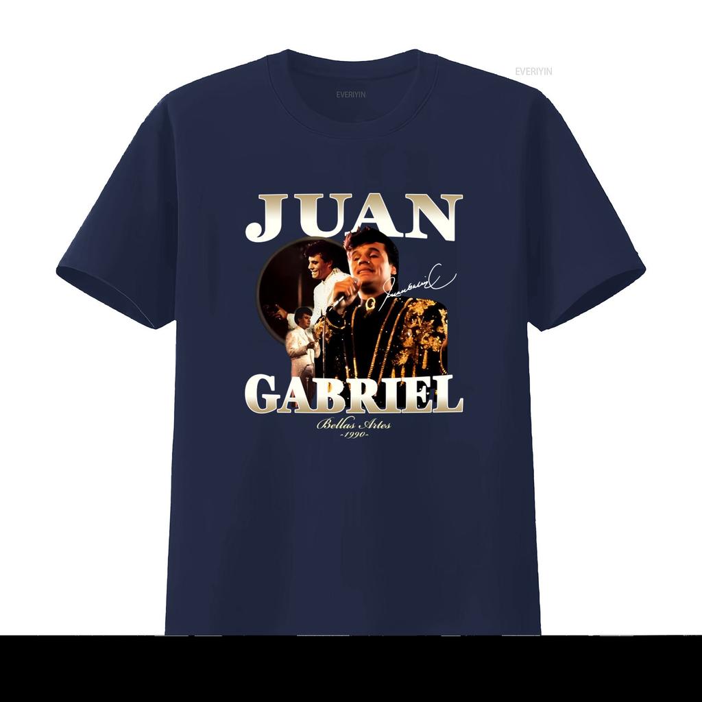 Juan Gabriel Bellas Artes 1990 T-Shirt Retro Musiklegende Fan vintage Gewaschen Bequem Weich Unisex Lässig Atmungsaktiv Leicht