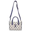 MLB Polyester Letter Bag, Portable Crossbody Bag, Shoulder Bag Women's Blue Gray Casual 3ABWS013N-43BGL