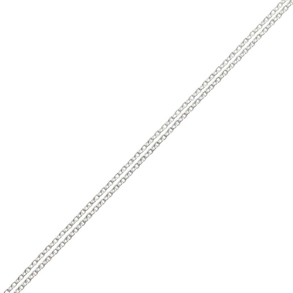 Used [TIFFANY&Co.] Tiffany Open Heart Elsa Peretti Silver 925 Unisex 2.5g Necklace