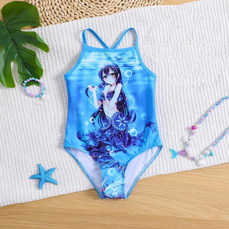 

Эксклюзивный купальник-боди с принтом русалки для маленькой девочки Height 100 cm