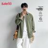Baleno Men's Oversized Retro Long-Sleeve Shirt