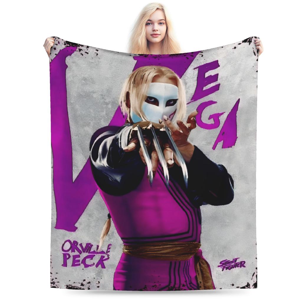 Streets Fighters Movie Blanket Coral Fleece Plush Relax Ultra-Soft Throw Blanket for Bedroom Plush Thin Quilt