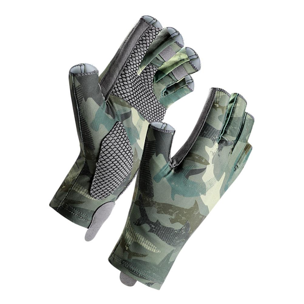 Rękawice wędkarskie bez palców z ochroną UV UPF50+ Rękawice przeciwsłoneczne dla mężczyzn Kajakarstwo Piesze wędrówki Wiosłowanie Prowadzenie samochodu