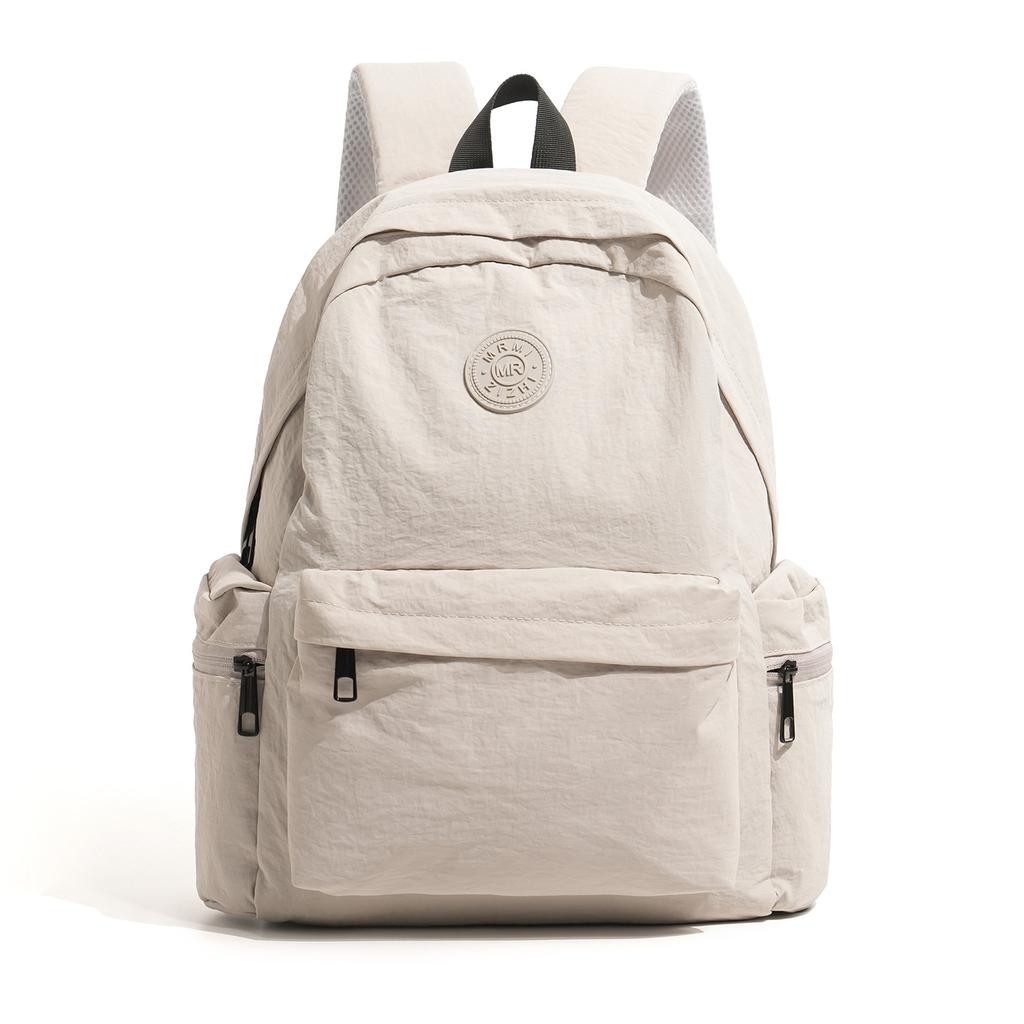 Schoolbag Light-colored Versatile Backpack Lightweight and Wear-resistant Class Student Schoolbag Daily Travel Large-capacity Computer Bag