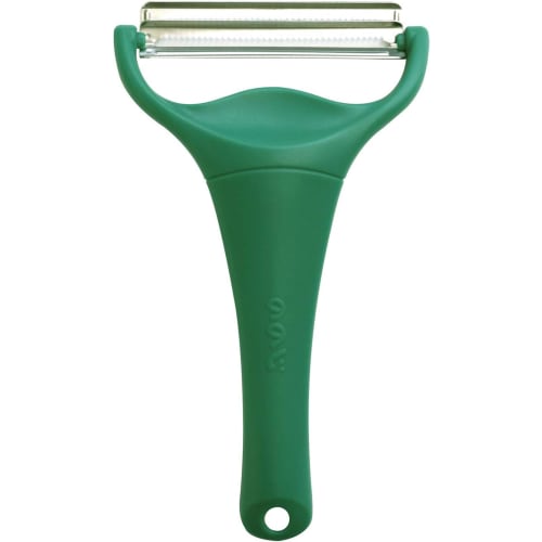 Nonoji Cabbage Peeler, Julienne, Dual-Blade Cabbage Peeler, Cabbagey MAX, Dark Green, CBP-04G
