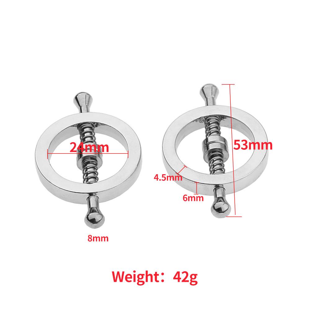 Adult SM Nipple Clamps - Metal Erotic Toys for Couples