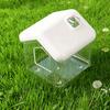 Hamster Badhaus Form Klar Sichtbar Rennmaus Zwerghamster Sandbad Behälter Box Kleintiere Badezimmer Toilette Hamsterkäfig Zubehör