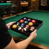 Pool Billard Tablett für 16 Kugeln, 3D-gedruckter Halter mit erhöhtem Rand, Snooker Transport-Aufbewahrungstablett, Tischzubehör