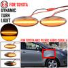 1 par dynamisk LED sideblinklys for bil til Toyota Yaris COROLLA Auris Mk1 E15 RAV4 Mk3 Etios Rullende blinklys