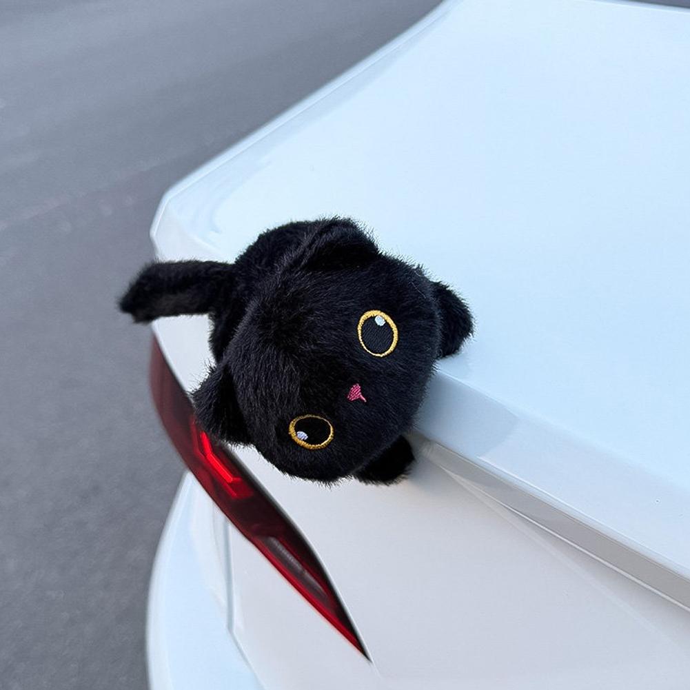 Magnetisches Plüschtier für das Auto Niedliche Katze Stoffpuppe für Dach Kofferraum Außen Dekoration Auto Magnet Schmuck Styling Zubehör