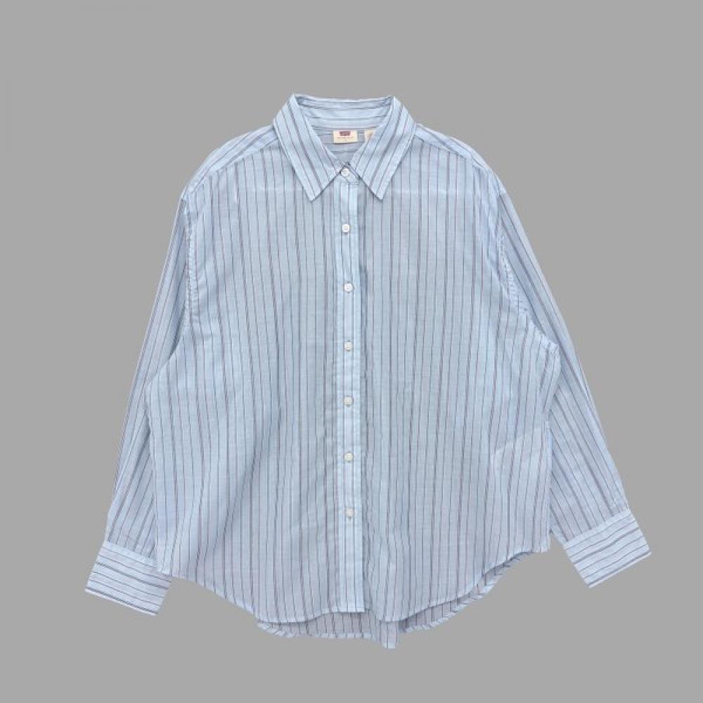 Levi S Women overSized Stripe Shirt 0072k 0002
