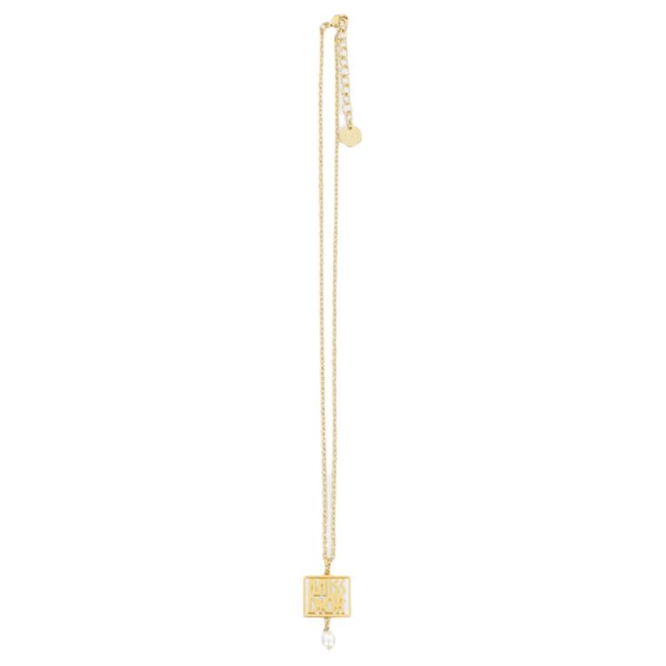 Dior Logo Necklace Women Necklace Gold N3050WOMRS-D301
