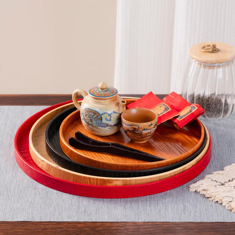 ZISIZ Träserveringsbricka och Transparent Tallriksset