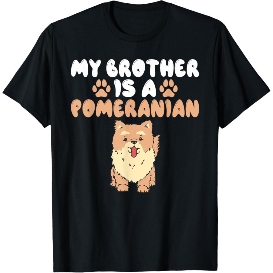 

My Brother is a Pomeranian T-Shirt XXXXXL чорний
