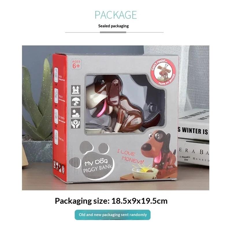 Funny Electric Piggy Bank That Steals Money Choking Dog