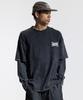CREAM SODA LAB Crsdel Lettering Pigment Fake Double Layered Long Sleeve