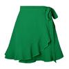 Woman Skirts Harajuku Pure Color with Zipper Skirts Bubble Cloth Falbala Skirts Womens