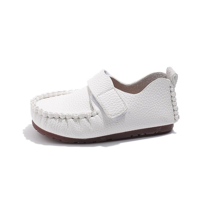 Autumn Leather Shoes New Fashion Simple Girl Shoe Anti Slip Comfort Soft Kid Shoe Casual Exquisite Flat Bottomed Boys' Loafers