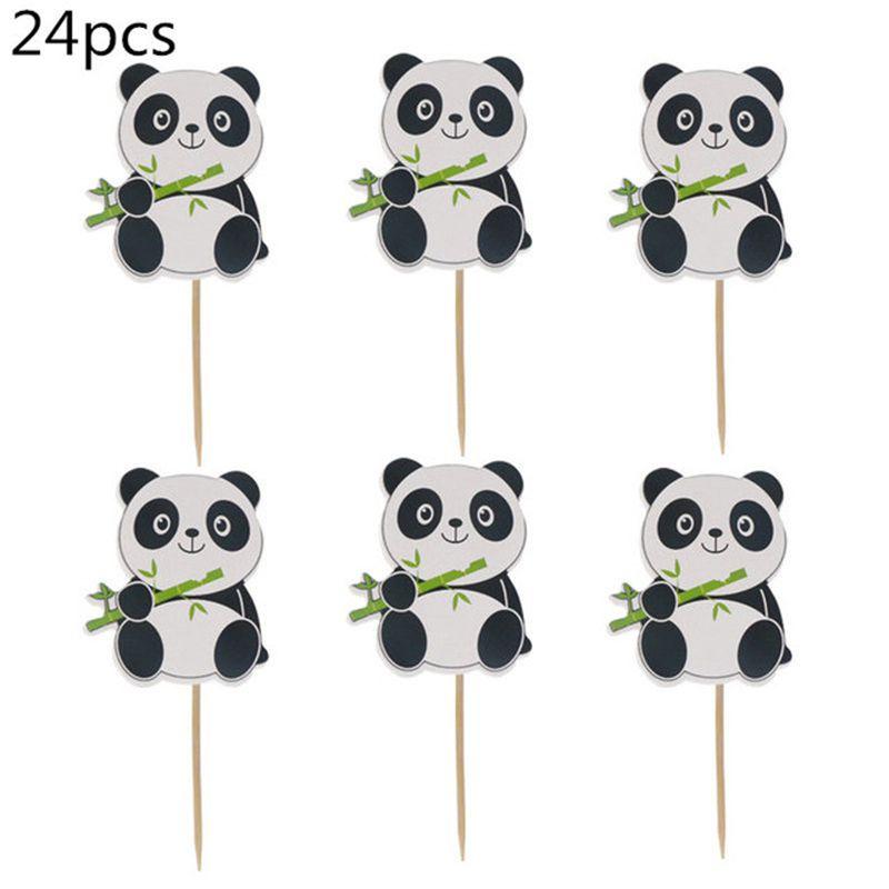 Charming Cartoon Panda Party Supplies Tableware Decor For Children's Day Festivities