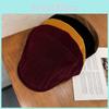 Solid Corduroy Classic Color Beret Cap With Warmth Sunshade For Winter Gift