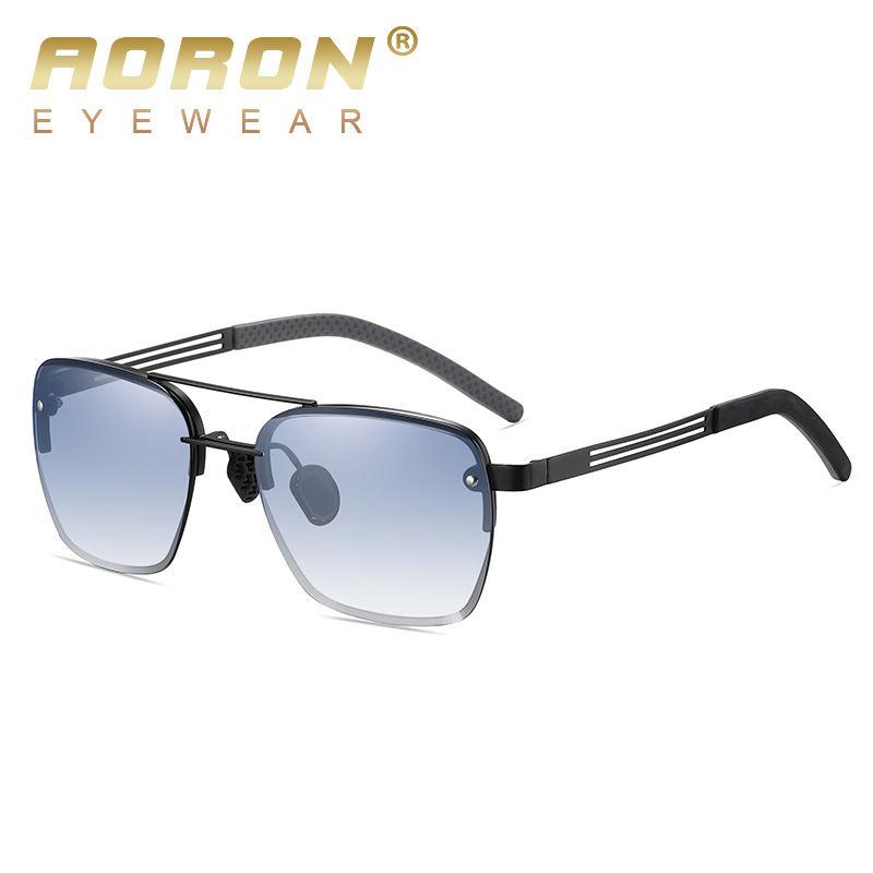 aoron Men Women Sunglasses Gradient Color Fashion Glasses UV400 Anti Glare Driving Fishing Eyeglasses
