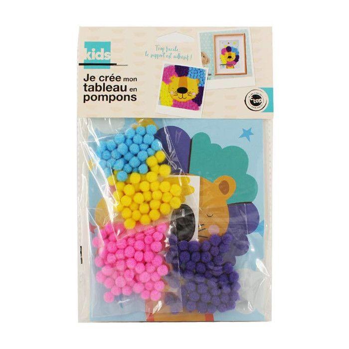 Pompom Picture - Activity for Child - Lion