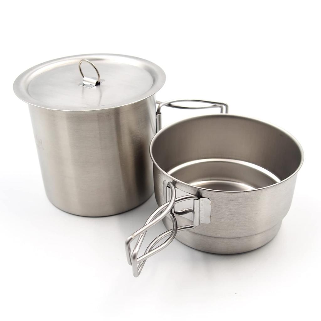 by Tsubame Village Blacksmith 2WAY Stainless Steel Solo Rice Cooker Cooker with Storage Bag You can cook rice on the lower shelf and cook on the upper