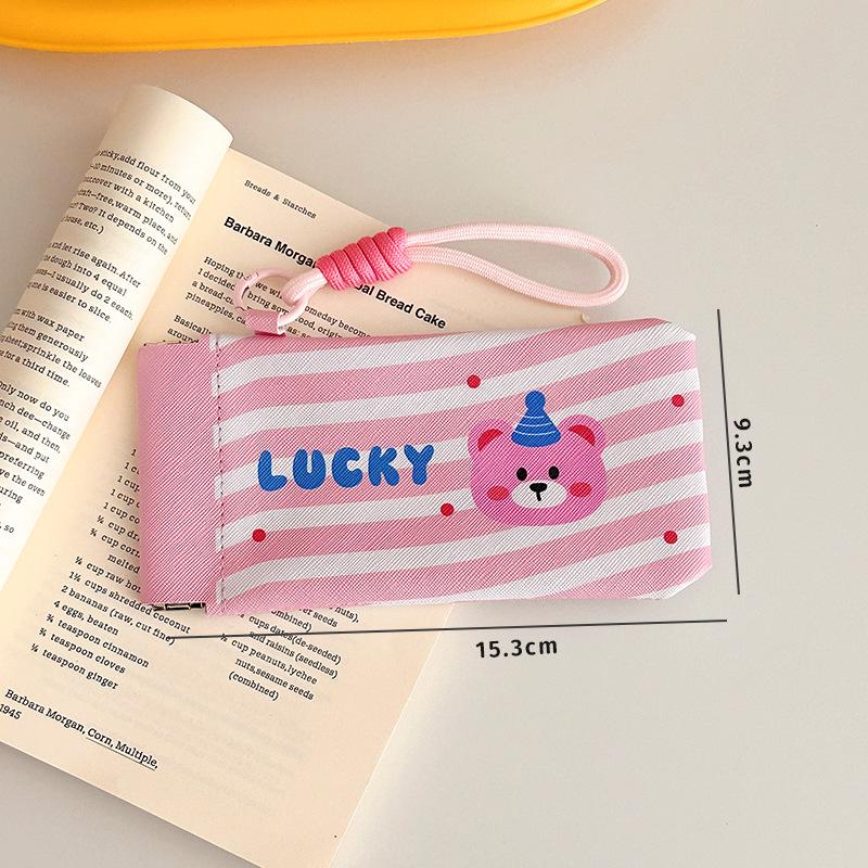 

Portable Glasses Storage Bag With Lanyard Outdoor Sunnies Storage Bag Automatic Closed Cover Pu Leather Glasses Case