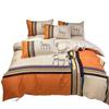 2PCS Single-sided Printed  Duvet Cover,Luxury Plaid Horse Bedding Set, European retro style Modern Duvet Cover with Pillowcases