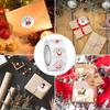 Christmas Cartoon Sticker Thank You New Stickers Rolling Pack Stickers Lables Packaging Stickers Roll