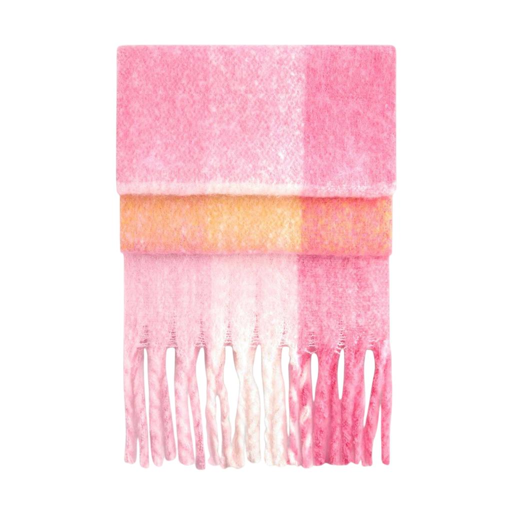 Beechfield Unisex Adult Checked Fluffy Winter Scarf