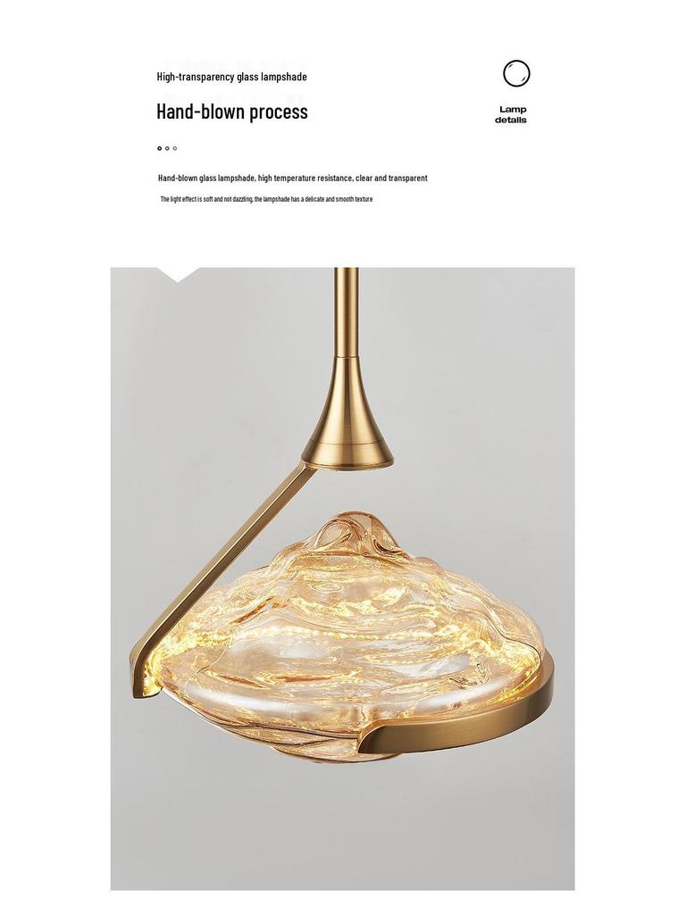 Minimalist Italian Glass Pendant Light for Home and Bars