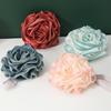 Rose Shaped Shower Ball Mesh Rose Bath Ball Hangable   Exfoliating