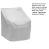 Dustproof Chair Cover Waterproof Rainproof Prevent Sunlight Stackable Chair Cover Patio Furniture Protection Sleeve Outdoor Chair Protector