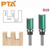 Green Two-Piece Bearing Straight Knife Set with Double-Edge Profile Trimming Knife Woodworking Milling Cutter