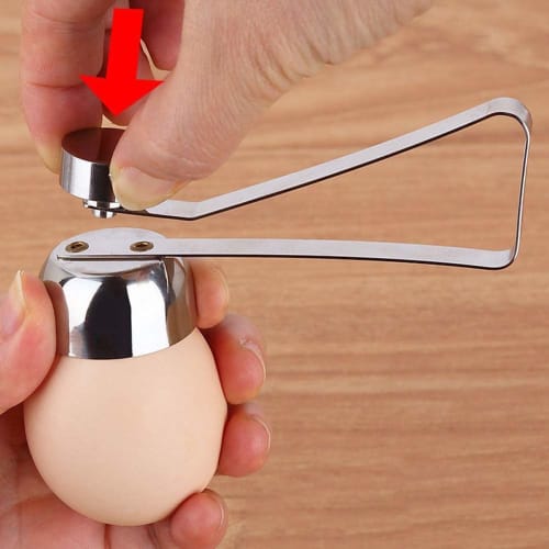 1st Market Egg Topper Egg Shell Cutter Stainless Steel Egg Cracker Opener Remover Stylish, Lightweight, and Easy To Hold