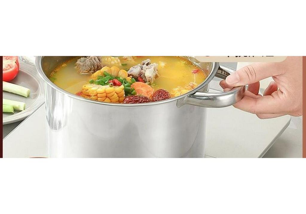 Stainless Steel Double-Ear Shabu-Shabu Pot for Induction & Alcohol Stove - Small Commercial Soup & Malatang Skewers Pot
