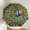 1PC Peacock FeatherAutomatic Open/Close Umbrella with Windproof, 8-Rib Sturdy Canopy, Durable Ribs, Fashionable Design, Outdoor Accessory, Fun Prin, H