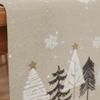 Christmas Table Runner Pine Trees Snowflakes Linen Table Runner Winter Holiday Party Kitchen Dining Table Decor Merry Christmas